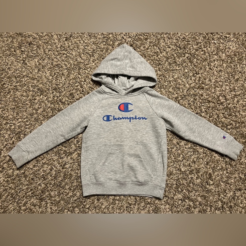 Champion Grey Pullover Hoodie Boys Size 5
